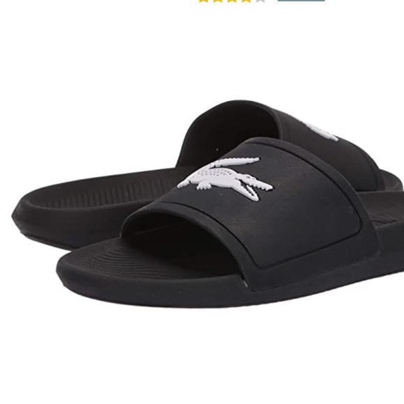lacoste men's slide sandals